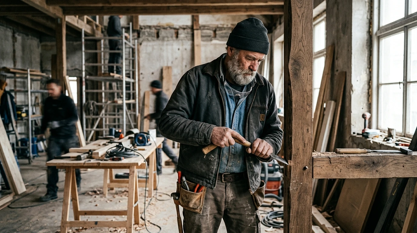 Artisan en formation ou compagnon