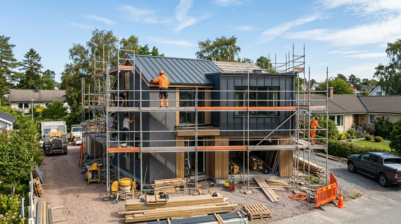 Chantier de rénovation dans le département Bouches-du-Rhône