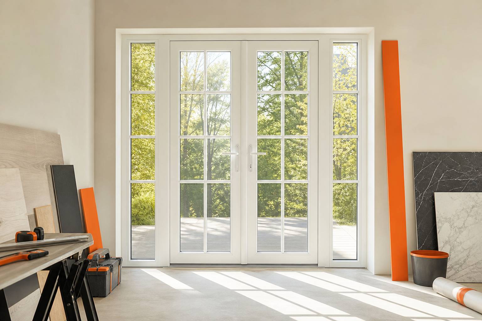 Illustration d'article sur Porte-fenêtre en PVC : choix, pose et prix