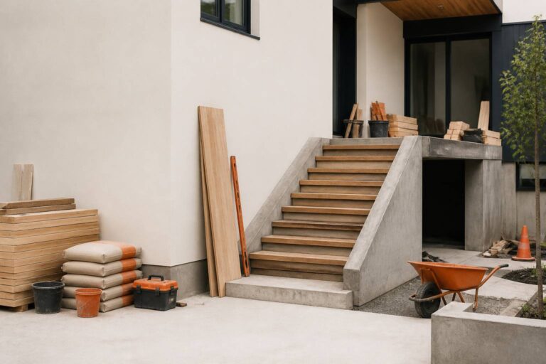 Escalier extérieur : matériaux, construction et prix