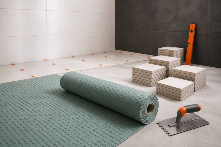 Natte de désolidarisation : rôle et pose avant carrelage