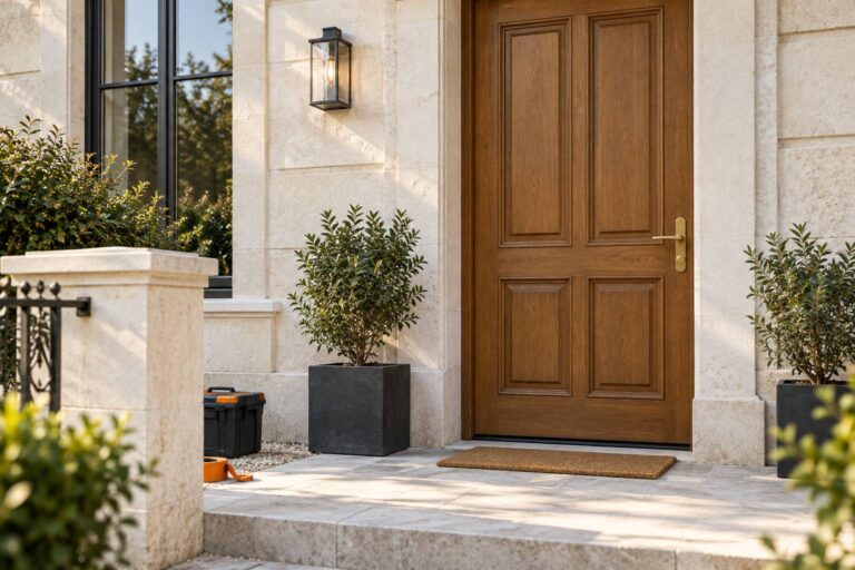 Porte d&rsquo;entrée en bois : avantages, entretien et prix