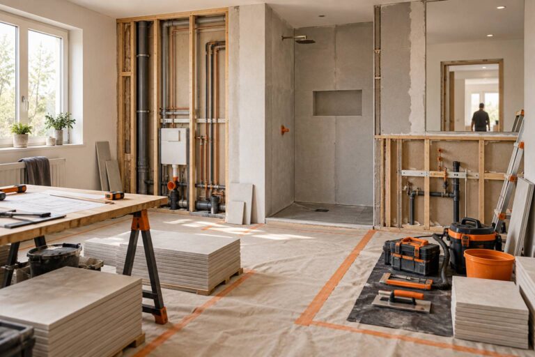 Refaire une salle de bain : la durée du chantier, étape par étape
