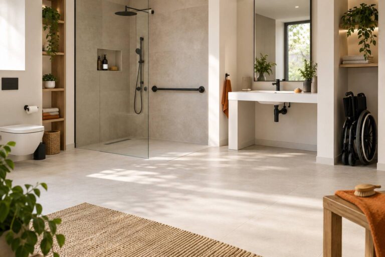 Salle de bain accessible : les cotes et normes à respecter